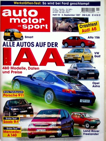Deckblatt Auto Motor und Sport (19/1997)